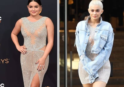 Ariel Winter. A la derecha Kylie Jenner.