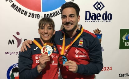 Sandra Sánchez y Damián Quintero, con su quinto oro europeo seguido.