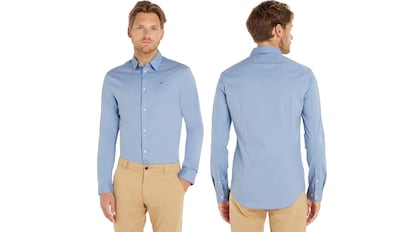 camisa tommy hilfiger hombre manga larga​