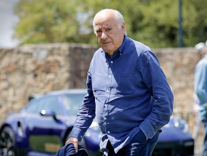 El fundador de Inditex, Amancio Ortega, el 15 de julio en Arteixo (A Coruña).