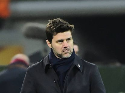 Mauricio Pochettino, en el Gent-Tottenham.