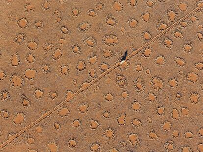 Los 'círculos de hadas' solo habían sido descritos en Namibia, como este fotografiado desde un globo aerostático, y en Australia, pero los hay en otros 13 países.