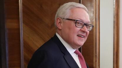 O vice-ministro das Relações Exteriores russo, Sergei Ryabkov, em maio de 2018, em Moscou.