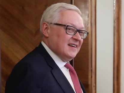 El viceministro de Exteriores ruso Serguéi Riabkov, en mayo de 2018 en Moscú.