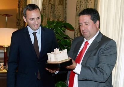 Los presidentes de las diputaciones de Alicante y Castellón, los populares César Sánchez y Javier Moliner.