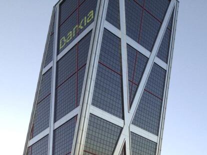 Sede de Bankia en las Torres Kio de Plaza Castilla, en Madrid.