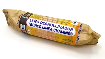 tronco deshollinador para chimeneas