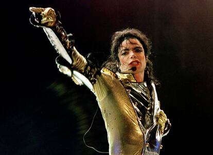 Michael Jackson en un concierto en Viena (Austria) en julio de 1997.