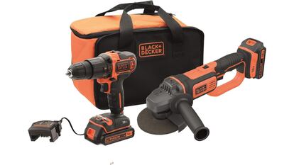 El combo Black+Decker es ideal para perforar en mampostería, metal y madera.