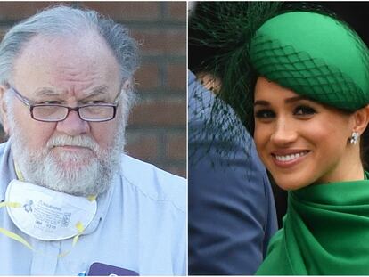 Thomas Markle y la duquesa de Sussex.