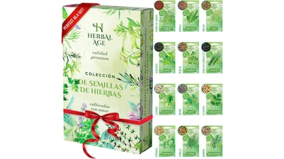 Kit de 12 semillas de plantas aromáticas diferentes de la marca Herbal Age.