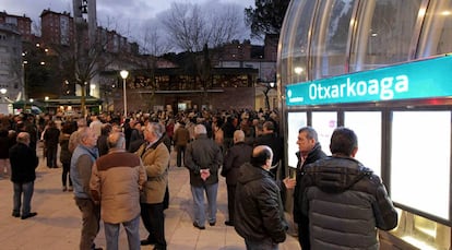 Funeral for the elderly couple in Bilbao.