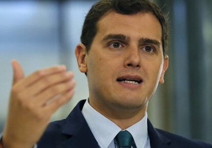  El l&iacute;der de Ciudadanos, Albert Rivera.