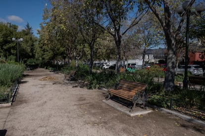 Plaza Loreto en Santiago.