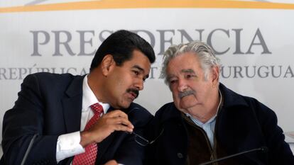 Nicolás Maduro y José Mujica.