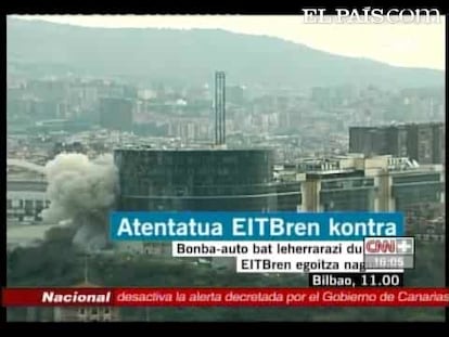 Así comenzaban los informativos de ETB después del atentado