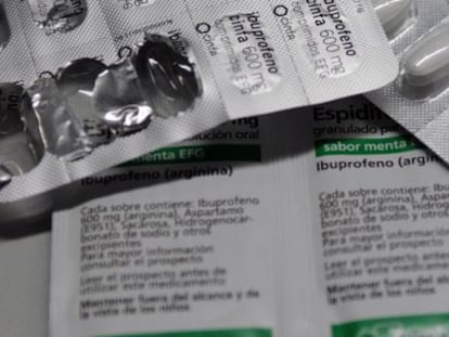 Medicamentos vendidos en España que contienen ibuprofeno.