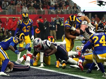 La Super Bowl 2019, que enfrentó a New England Patriots y Los Angeles Rams en el estadio de Atlanta. 