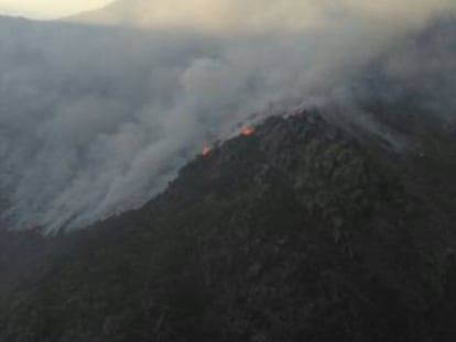 Aspecte de l&#039;incendi, ahir.