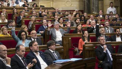 El ple del Parlament d'aquest dimecres.