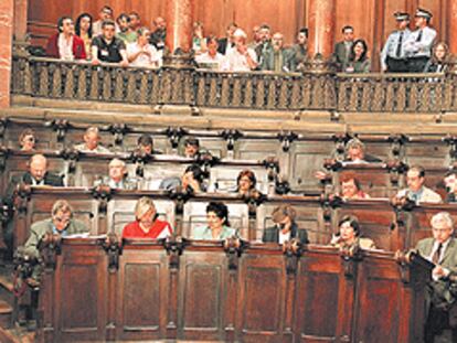 Sala de plenos del Ayuntamiento de Barcelona.