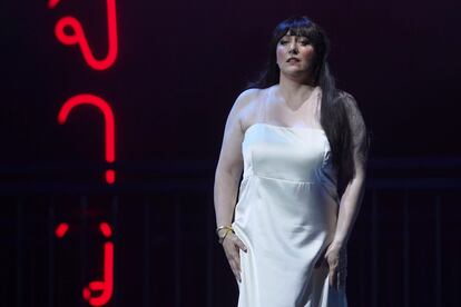 La soprano Saioa Hernández, como Cio-Cio-San en la ópera 'Madama Butterfly', de Giacomo Puccini.