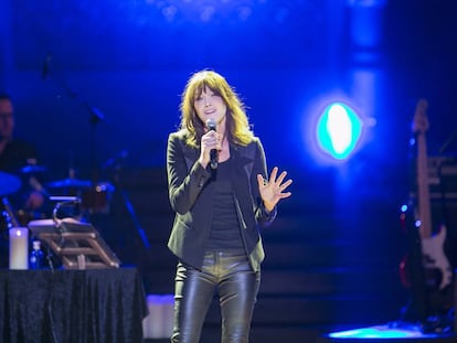 Carla Bruni en un concierto al Palau de la Música el 2018.