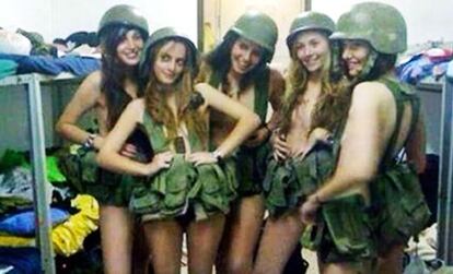 Un grupo de soldados de Israel.