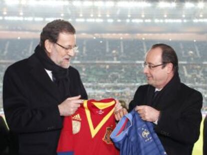 El presidente del Gobierno, Mariano Rajoy, y el mandatario francés, François Hollande.