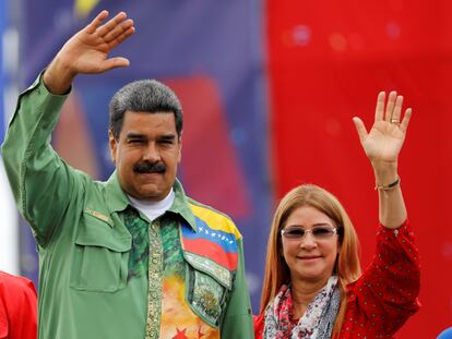 Nicolás Maduro y Cilia Flores, en mayo de 2018.