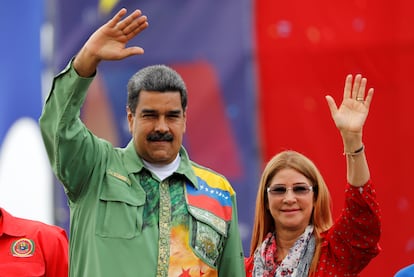 Nicolás Maduro y Cilia Flores, en mayo de 2018.