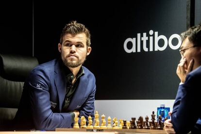 Magnus Carlsen, durante el torneo de Stavanger (Noruega) en 2019