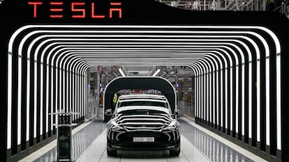 Apertura de la gigafactoría de Tesla en Gruenheide, Alemania, en 2022.