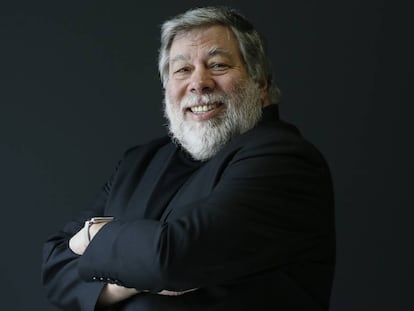 Steve Wozniak, cofundador de Apple, en una visita a Madrid.