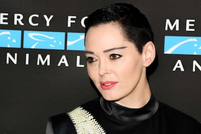 Rose McGowan en una de sus últimas apariciones públicas.