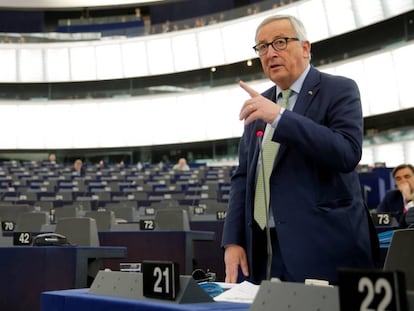 Jean-Claude Juncker, en el Parlamento Europeo.