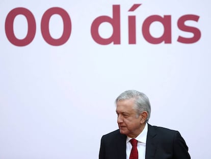 López Obrador presenta informe sobre los 100 días de su Gobierno.