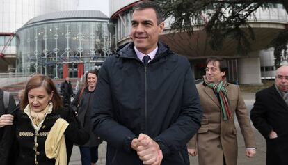 Pedro Sánchez, este jueves en Estrasburgo.