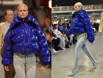 María Forqué en el desfile de Vetements en el centro Pompidou durante la Alta Costura de París.