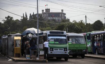 El paradero de autobuses de Chapultepec, en Ciudad de M&eacute;xico.