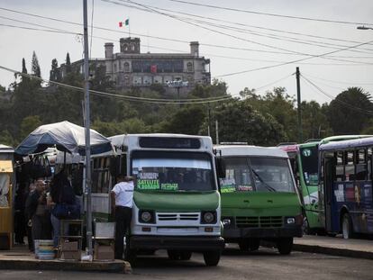 El paradero de autobuses de Chapultepec, en Ciudad de M&eacute;xico.