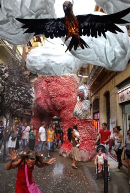 El decorado de la calle Verdi, ganador del primer premio del concurso.