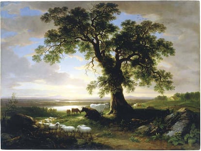 El roble solitario, A.B. Durand (1844)