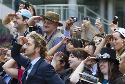 El actor Gerard Butler, el domingo en el festival de cine de Toronto.