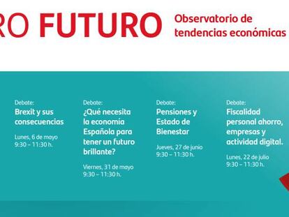 El Brexit, reformas para robustecer el crecimiento económico en España, Pensiones y Estado de Bienestar… los próximos debates