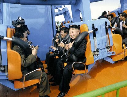 Kim Jong-un, en un parque de atracciones.