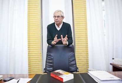 El expresidente de la Xunta durante la entrevista