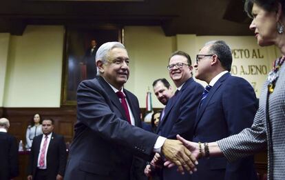 López Obrador, en la Suprema Corte de Justicia de la Nación.