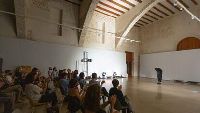 Sala refectorio del Centro Cultural del Carmen, donde se iba a celebrar la presentación del libro.