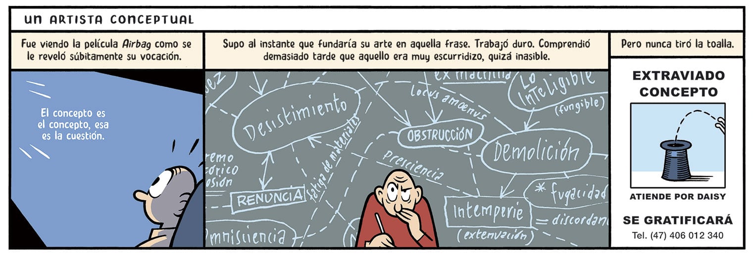 Trampantojo: Un artista conceptual